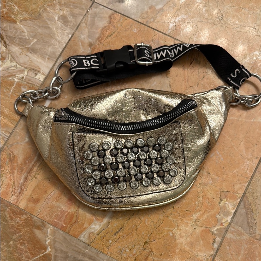 Gold Studded Belt Bag